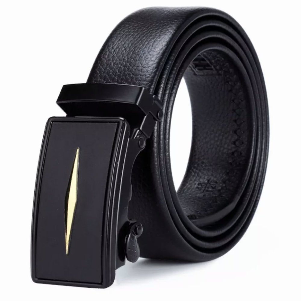 Full Black Belt Tali Pinggang Lelaki Automatik